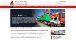 Desktop Screenshot of anandroadlines.com