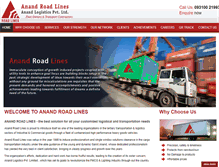 Tablet Screenshot of anandroadlines.com